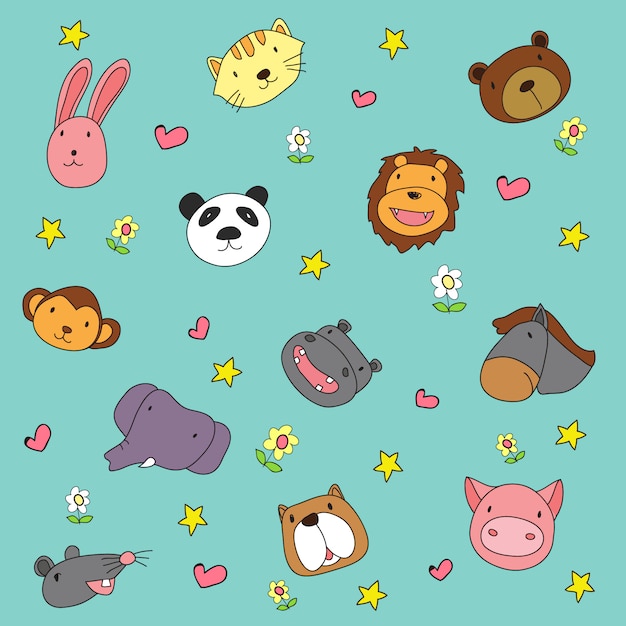 Animals background design