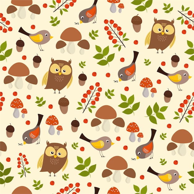 animals forest pattern