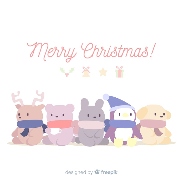 クリスマスの動物