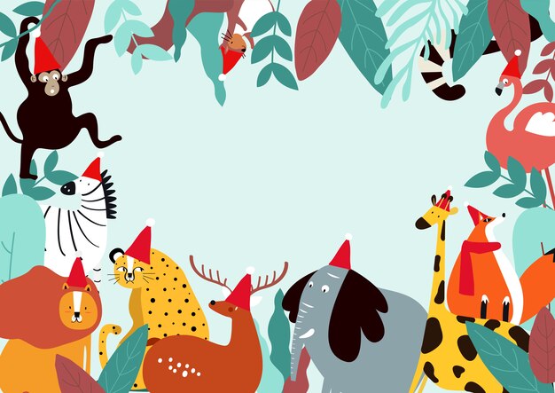 Animals theme template vector illustration