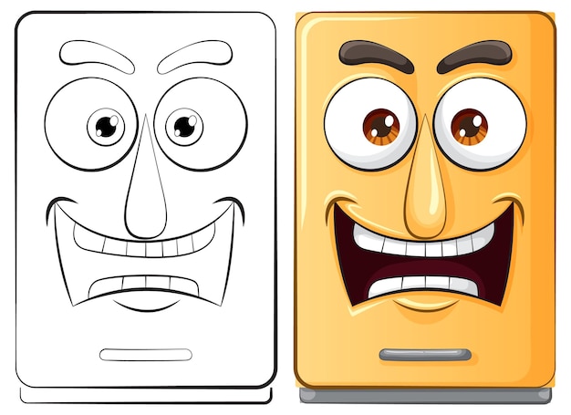 Free vector animated emotion faces vector illustration