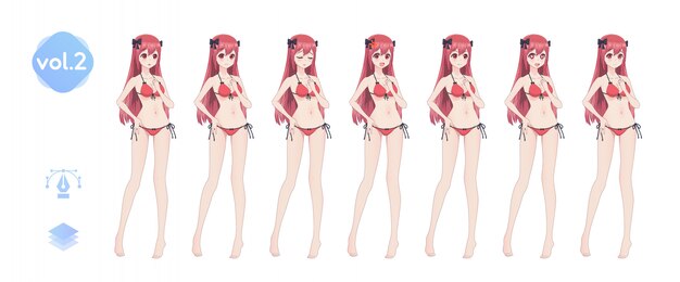 Free Girl Bikini Vectors 2 000 Images In Ai Eps Format