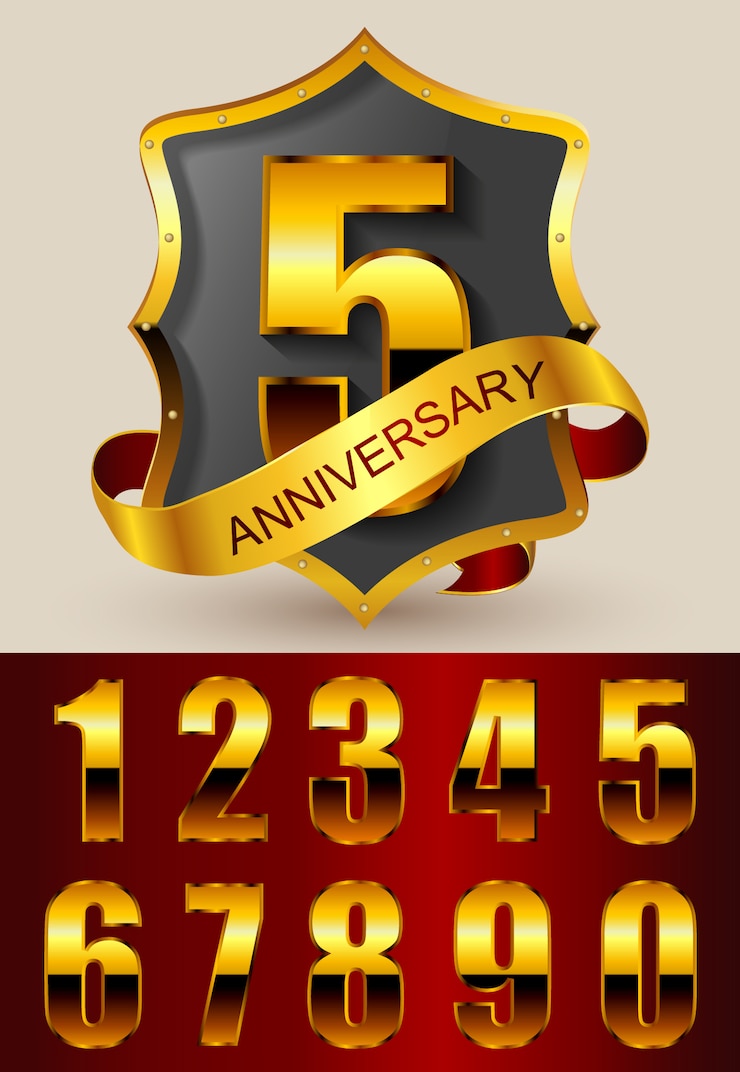 Free Vector anniversary badge design