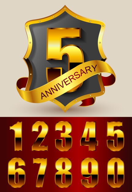 Anniversary badge design