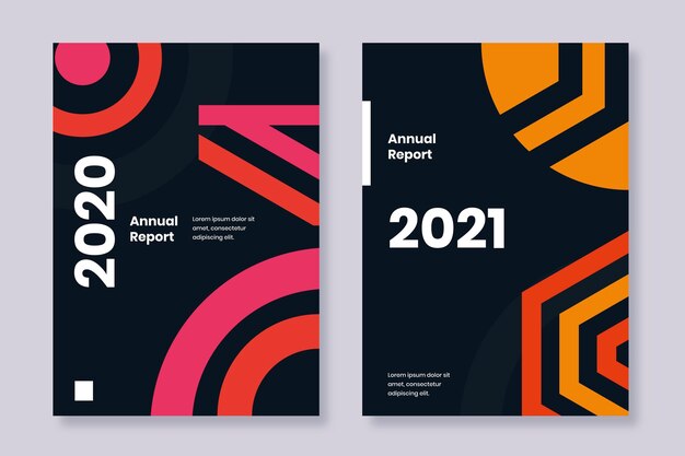 연간 보고서 2020 및 2021 템플릿