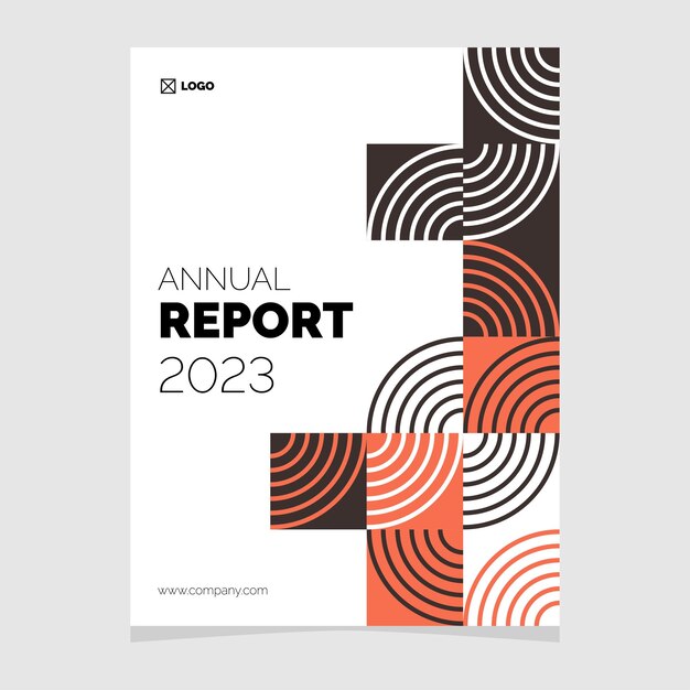 Annual report 2023 business brochure flyer Template