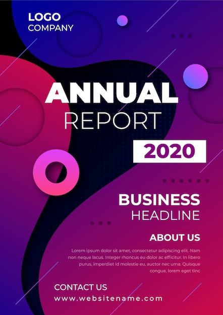 Annual report business template