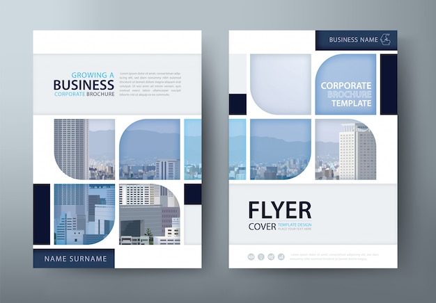 Annual report  flyer template.