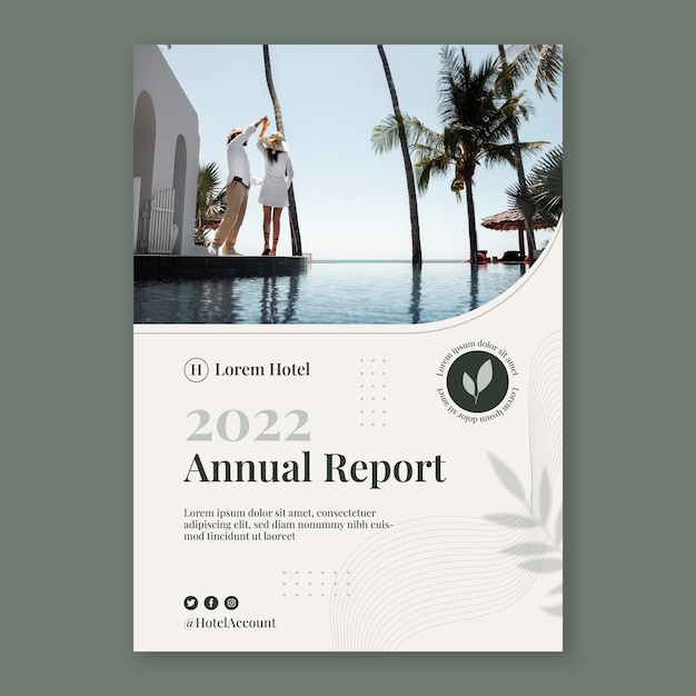 Annual report template for hotel business