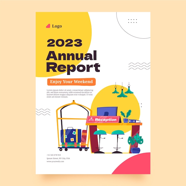 Annual report template for hotel business