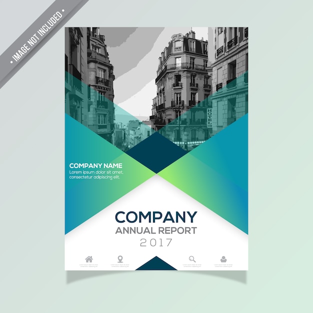 Free vector annual report template