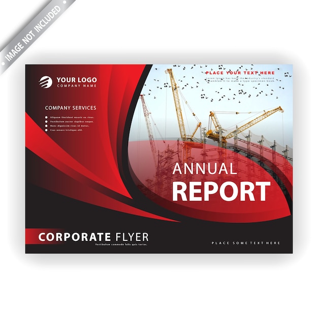 Free vector annual report template