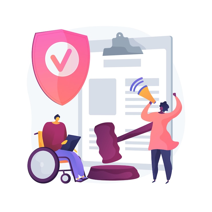Free Vector anti-discrimination law abstract concept vector illustration. sexism at workplace, gender and racial discrimination, social equality, law violation, company policy, freedom abstract metaphor.