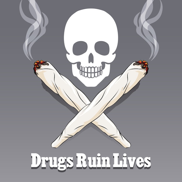 anti drug illustration