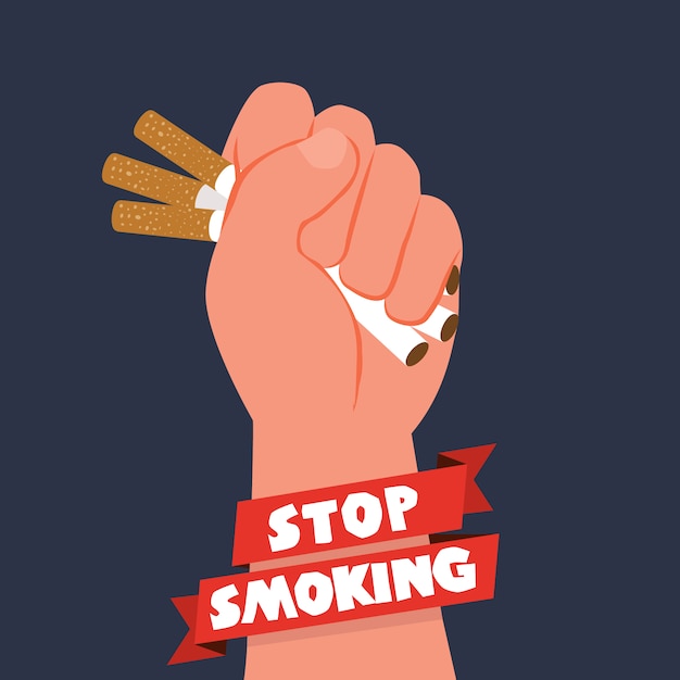 Free vector anti tobacco day background