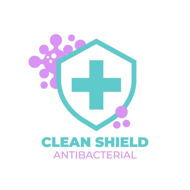 Antibacterial logo concept