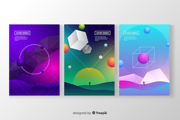 Free vector antigravity cover collection
