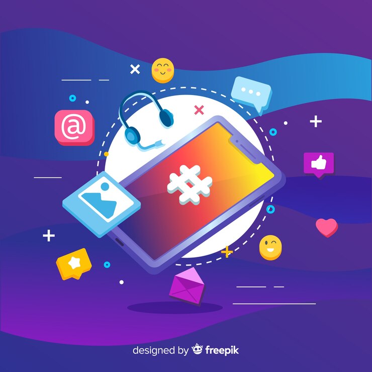 Free Vector antigravity isometric mobile phone with elements