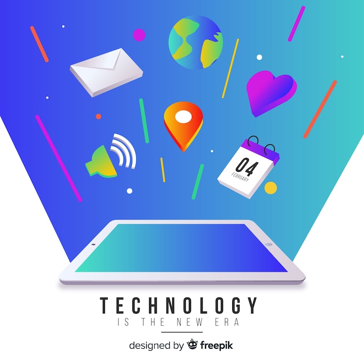 Free Vector antigravity technology with element