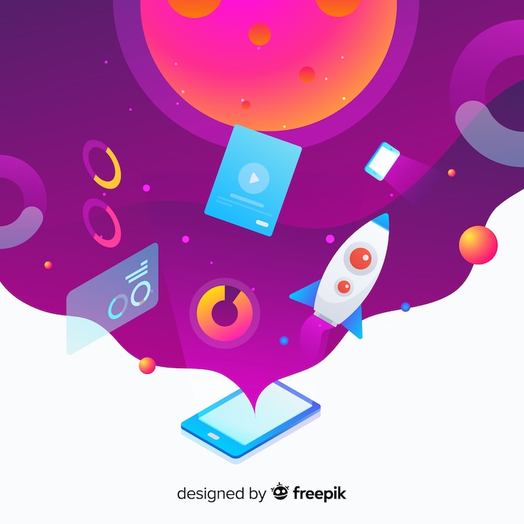 Free Vector antigravity technology with elements