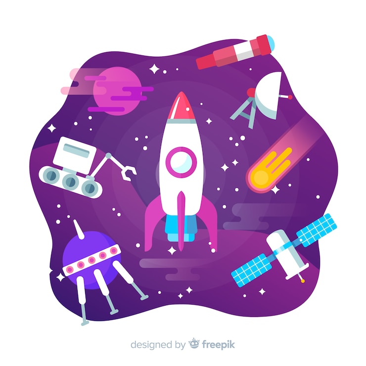 Free Vector antigravity technology with elements