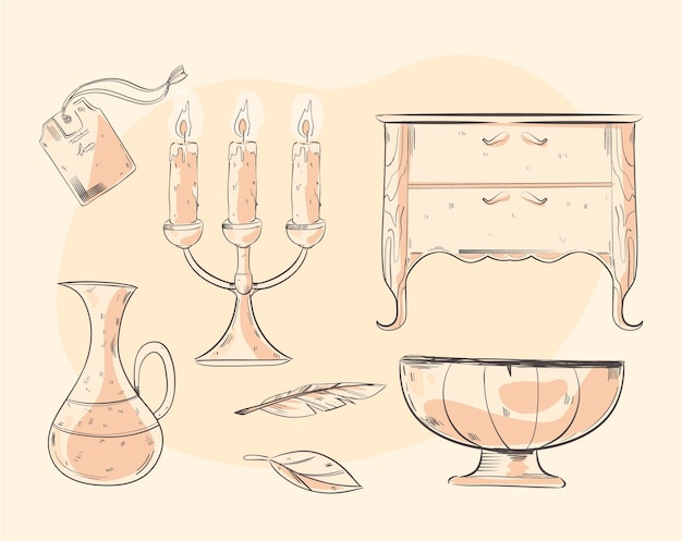 Antique market element pack