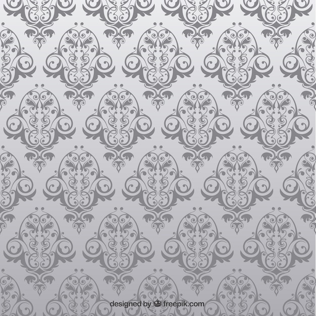Antique seamless pattern with flowers
