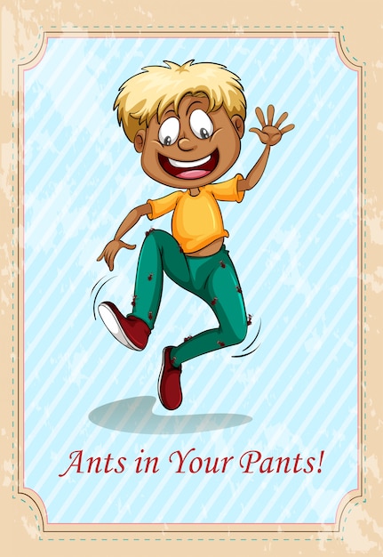 Vettore gratuito formiche nei tuoi pantaloni