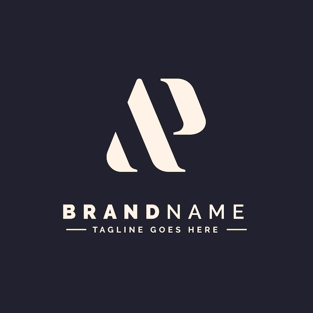 ap monogram logo template