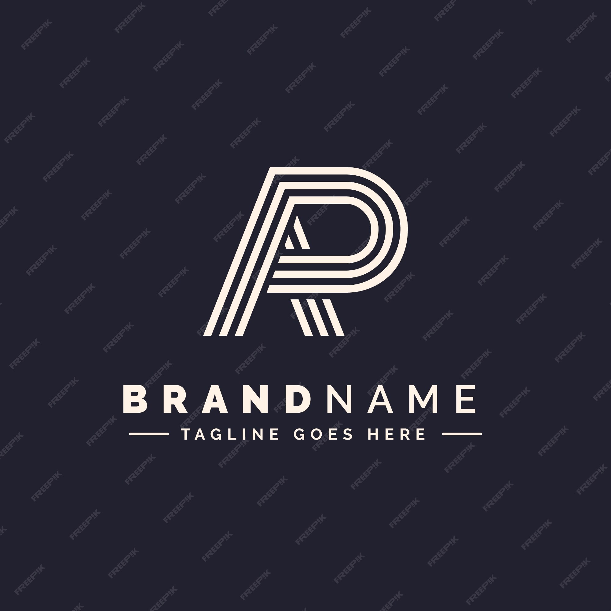 Free to use and customize monogram logo templates