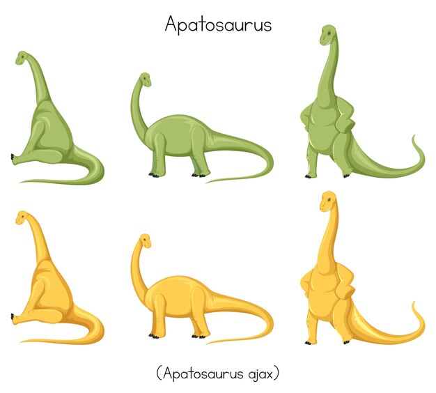 Apatosaurus in different posts