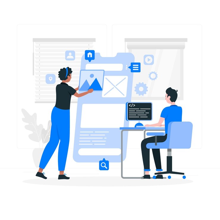 App development concept illustration