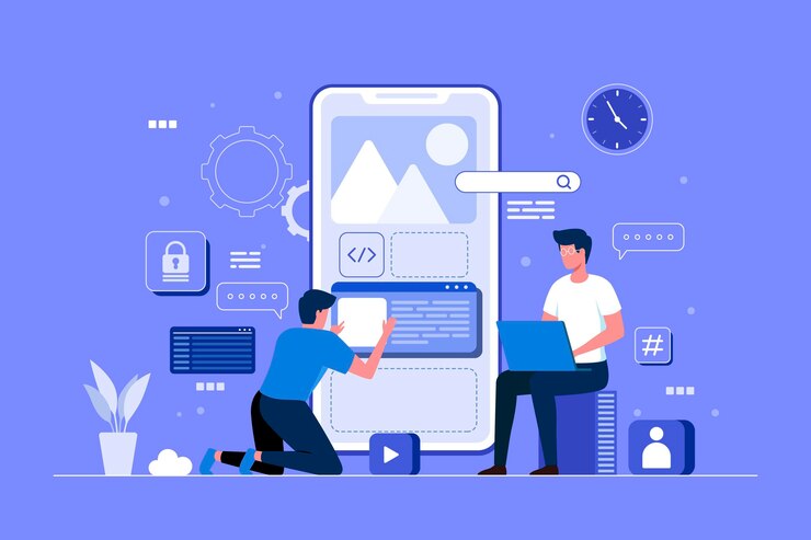 App development illustration