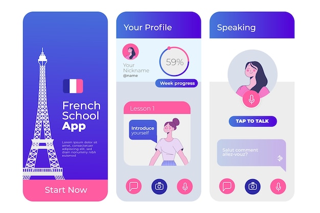 言語を学ぶためのアプリ