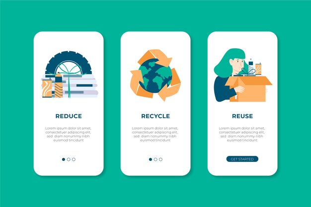 App screens set for recycle
