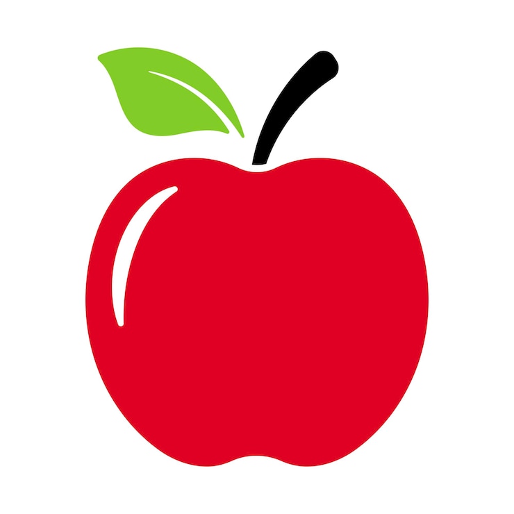 Free Vector apple flat style