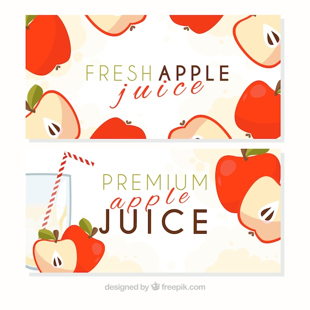 Apple juice banners