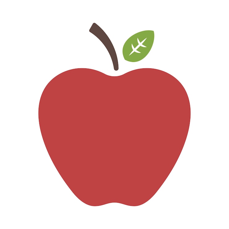 Free Vector apple red and green