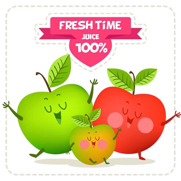 Free vector apples background design