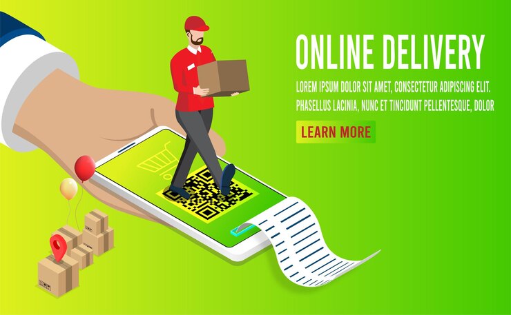 Free Vector application smartphone mobile and computer payments online transaction shopping online process on smartphone vecter cartoon illustration isometric design