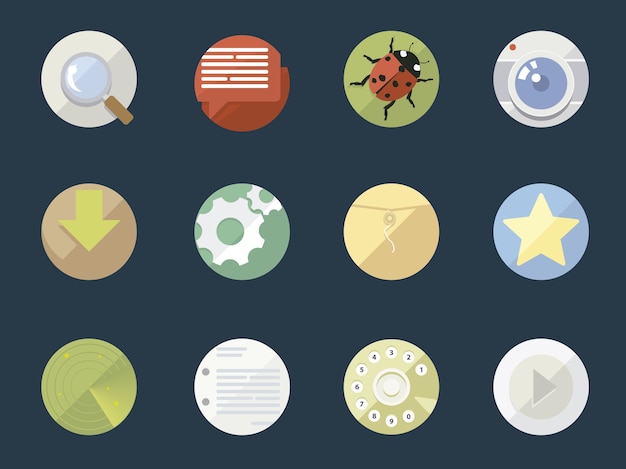 Free vector applications icon collection