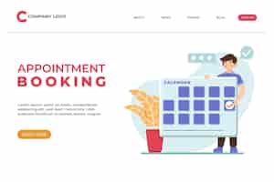 Free vector appointment booking concept