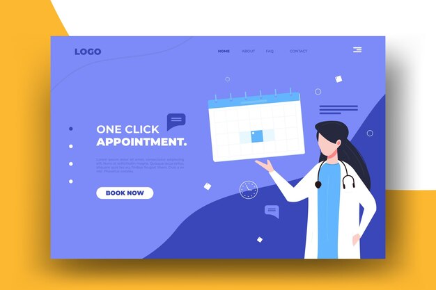 Appointment booking landing page template