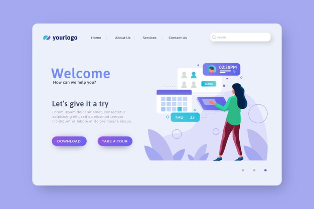 Appointment booking landing page