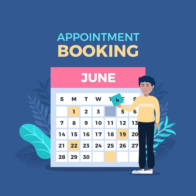 Appointment booking with calendar