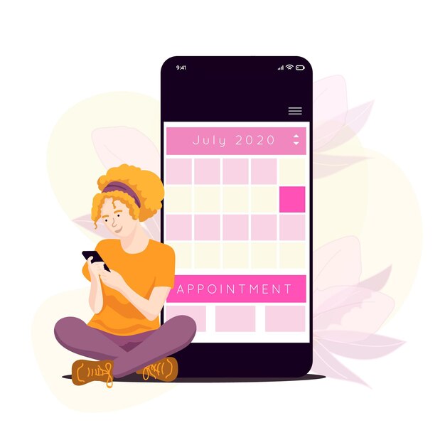 Appointment booking with smartphone