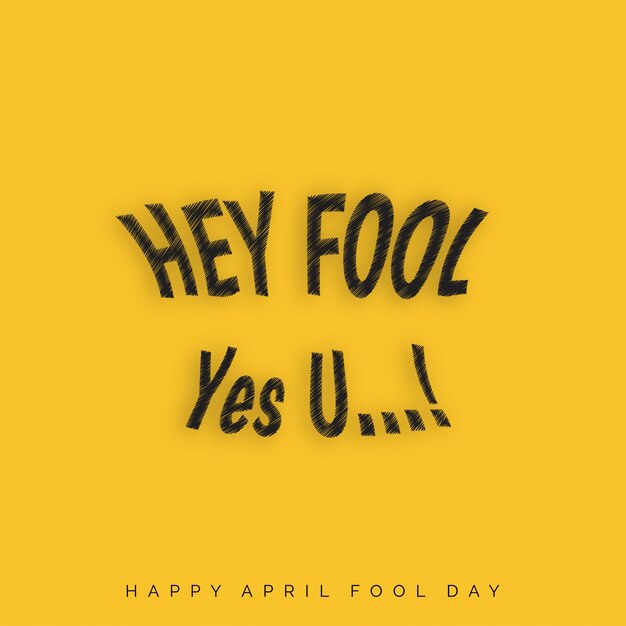 April fool's day, funny yellow background