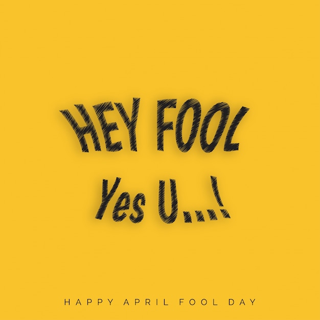 April fool's day, funny yellow background