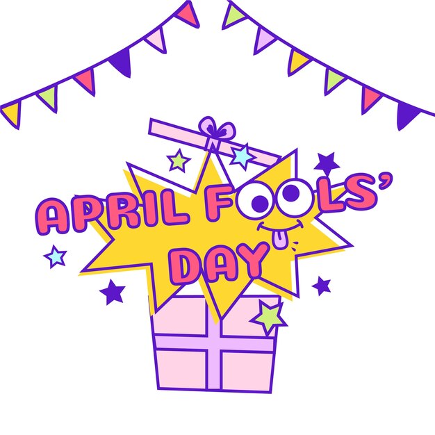 April fools day concept for celebration