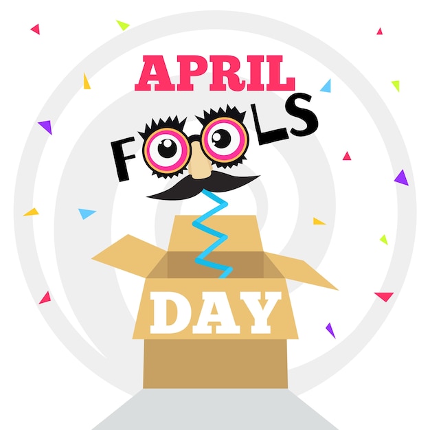 Free vector april fools day concept